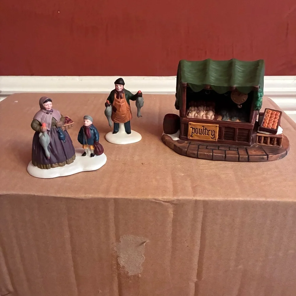 Dept 56 Dickens Village Series “Poultry Market” Accessory, 1991